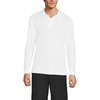 image:imageLands End School Uniform Young Mens Long Sleeve Mesh Polo ShirtWhite