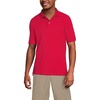 image:imageLands End School Uniform Young Mens Short Sleeve Mesh Polo ShirtRed