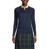 image:imageLands End School Uniform Young Womens Cotton Modal Cardigan SweaterClassic Navy