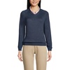 image:imageLands End School Uniform Young Womens Cotton Modal VNeck SweaterClassic Navy