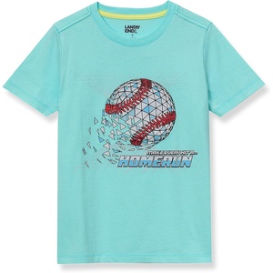 image:imageLands End Boys Graphic T ShirtBaseballLight Blue