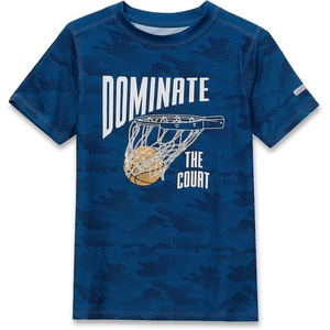 image:imageLands End Boys Performance Tee ShirtCamoDark Blue