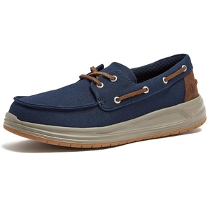 image:imageLands End Canvas Boat Shoes Men Deck Shoes Mens Boat Shoes Slip Ons  Navy Blue Tan Brown or Grey Mens Casual Shoes Size 813Classic Navy
