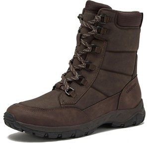 image:imageLands End Expedition Insulated Winter Boots for Men Lace Up or Slip On Waterproof Mens Snow Boots Medium or Wide Width Mens Shoes Size 8 to 13 Black Brown Green or GreyDark Brown Max