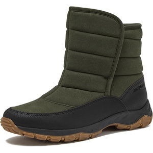 image:imageLands End Expedition Insulated Winter Boots for Men Lace Up or Slip On Waterproof Mens Snow Boots Medium or Wide Width Mens Shoes Size 8 to 13 Black Brown Green or GreyDark Green