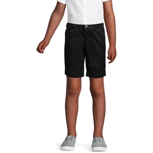 image:imageLands End Girls Plain Front Blend Chino ShortsBlack
