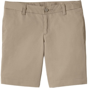 image:imageLands End Girls Plain Front Blend Chino ShortsKhaki