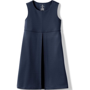 image:imageLands End Girls Ponte Pleat JumperClassic Navy