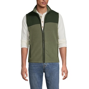 image:imageLands End Mens Anyweather RainDefense Fleece VestRiver Stone Green