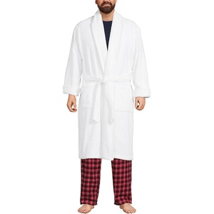 image:imageLands End Mens Calf Length Terry RobeWhite