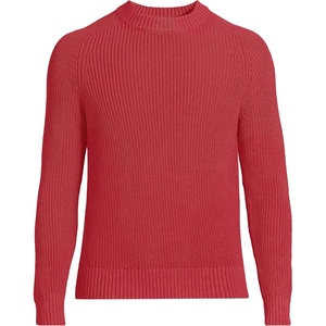 image:imageLands End Mens Drifter Cotton Crewneck SweaterCardinal Red