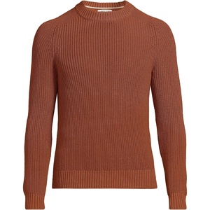 image:imageLands End Mens Drifter Cotton Crewneck SweaterFresh Cinnamon