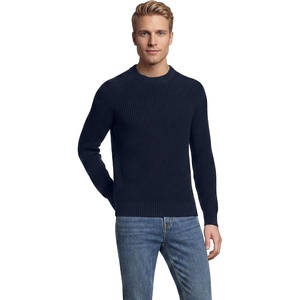 image:imageLands End Mens Drifter Cotton Crewneck SweaterRadiant Navy