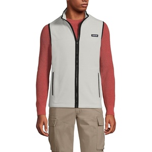 image:imageLands End Mens Full Zip Fleece VestSoft Putty