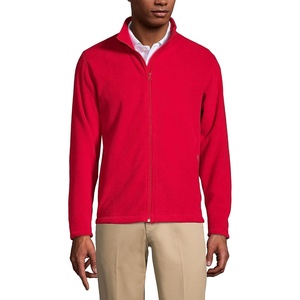 image:imageLands End Mens FullZip MidWeight Fleece JacketRed