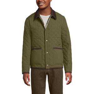 image:imageLands End Mens Reversible Insulated Barn JacketRiver StoneOlive Plaid