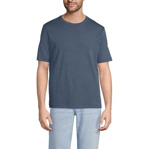 image:imageLands End Mens Short Sleeve AmericanGrown Supima Cotton TeeDusk Indigo Heather