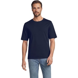 image:imageLands End Mens Short Sleeve AmericanGrown Supima Cotton TeeRadiant Navy