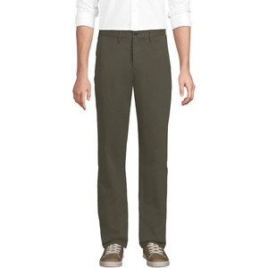 image:imageLands End Mens Travel Kit Comfort Waist Classic Fit Chino PantForest Moss