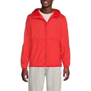 image:imageLands End Mens UPF 50 Windbreaker JacketBright Cherry