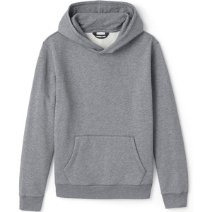 image:imageLands End School Uniform Adult Hooded Pullover SweatshirtPewter Heather
