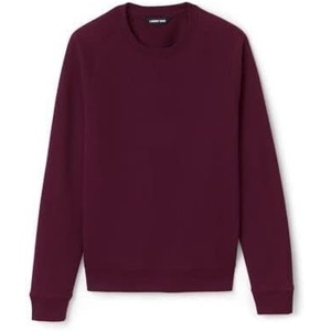 image:imageLands End School Uniform Adult Long Sleeve Crewneck SweatshirtBurgundy