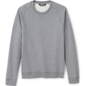 image:imageLands End School Uniform Adult Long Sleeve Crewneck SweatshirtPewter Heather