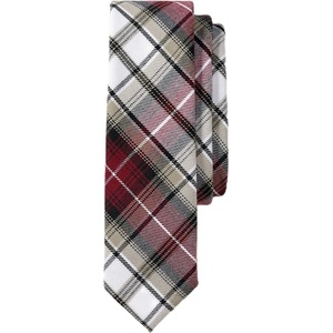 image:imageLands End School Uniform Adult Plaid To Be Tied TieGarnetKhaki Plaid