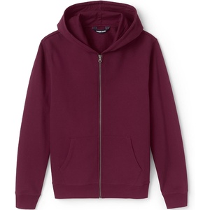 image:imageLands End School Uniform Adult Zip Front SweatshirtBurgundy