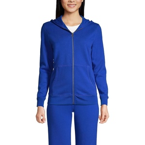 image:imageLands End School Uniform Adult Zip Front SweatshirtCobalt