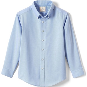 image:imageLands End School Uniform Boys Long Sleeve Oxford Dress ShirtBlue