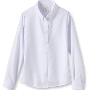 image:imageLands End School Uniform Girls Long Sleeve Oxford Dress ShirtWhite