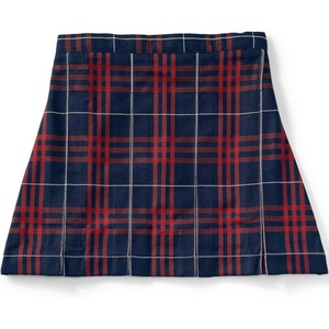 image:imageLands End School Uniform Girls Plaid Box Pleat Skirt Top of the KneeClassic Navy Large Plaid