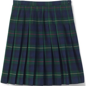 image:imageLands End School Uniform Girls Plaid Pleated Skirt Below the KneePlaid HunterClassic Navy