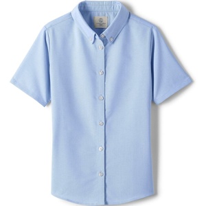 image:imageLands End School Uniform Girls Short Sleeve Oxford Dress ShirtBlue