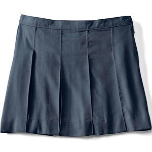 image:imageLands End School Uniform Girls Solid Box Pleat Skirt Above KneeClassic Navy