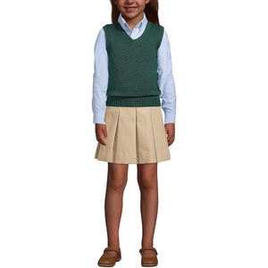image:imageLands End School Uniform Kids Cotton Modal Sweater VestEvergreen