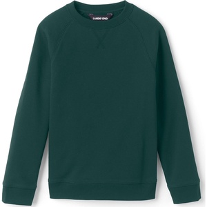 image:imageLands End School Uniform Kids Crew SweatshirtEvergreen