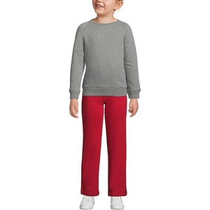 image:imageLands End School Uniform Kids Crew SweatshirtPewter Heather