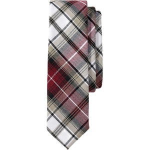 image:imageLands End School Uniform Kids Plaid To Be Tied TieGarnetKhaki Plaid