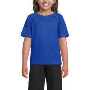 image:imageLands End School Uniform Kids Short Sleeve Active TeeCobalt