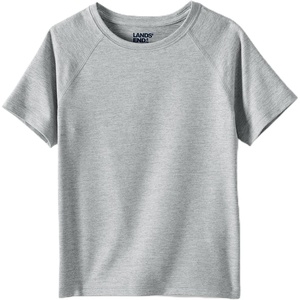 image:imageLands End School Uniform Kids Short Sleeve Active TeeGray Heather