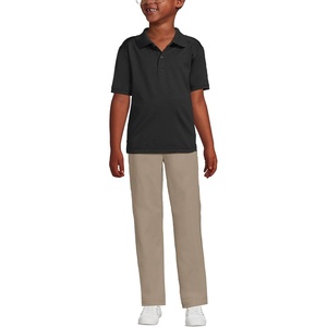 image:imageLands End School Uniform Kids Short Sleeve Rapid Dry Polo ShirtBlack