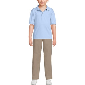 image:imageLands End School Uniform Kids Short Sleeve Rapid Dry Polo ShirtBlue