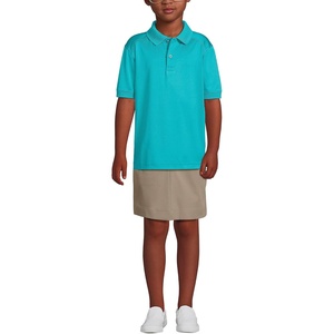 image:imageLands End School Uniform Kids Short Sleeve Rapid Dry Polo ShirtTeal Breeze