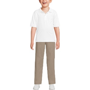 image:imageLands End School Uniform Kids Short Sleeve Rapid Dry Polo ShirtWhite