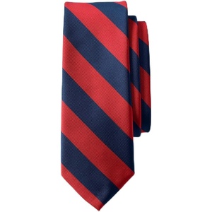 image:imageLands End School Uniform Kids Stripe Pre Tied TieRedClassic Navy Stripe