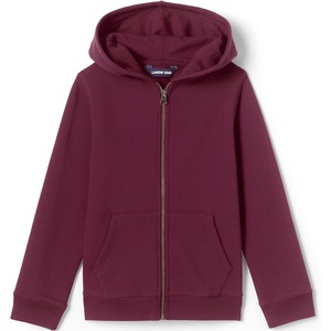 image:imageLands End School Uniform Kids Zip Front SweatshirtBurgundy