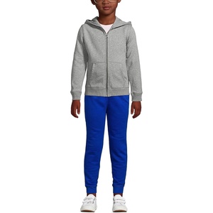 image:imageLands End School Uniform Kids Zip Front SweatshirtPewter Heather