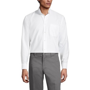 image:imageLands End School Uniform Mens Long Sleeve Oxford Dress ShirtWhite